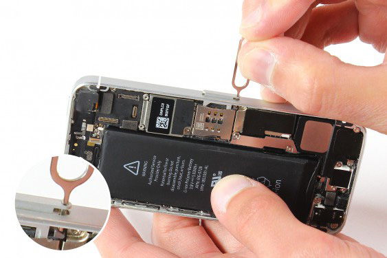 تعویض اهرم خشاب سیم کارت آیفون 5 اس