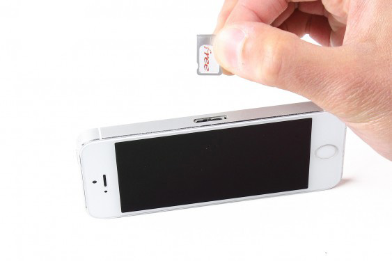 تعویض خشاب سیم کارت آیفون 5 اس