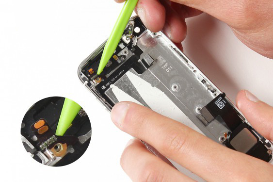 تعویض فلت کلید پاور و ولوم آیفون 5 اس