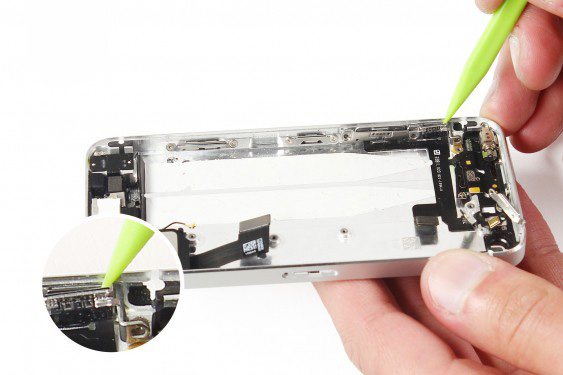 تعویض فلت کلید پاور و ولوم آیفون 5 اس