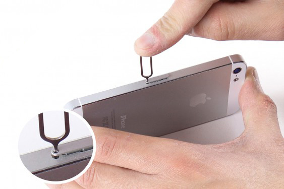 تعویض خشاب سیم کارت آیفون 5