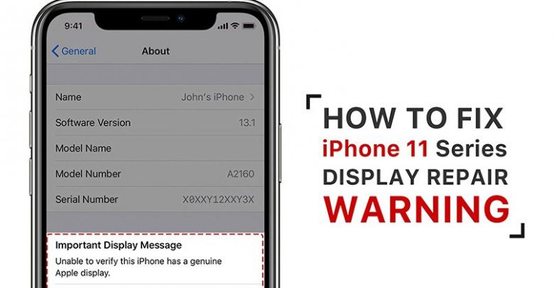 پیغام Important Display Message آیفون