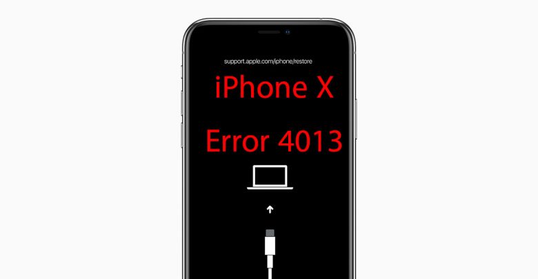 حل مشکل خطای 4013 آیفون ایکس